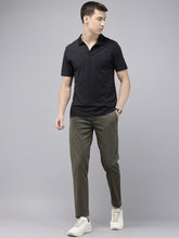 Men's Grey Cotton Caribbean Slim Fit Printed 5 Pocket Cross Pocket Trouser